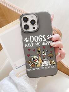 1个狗狗图案磨砂质感TPU手机壳，摄像头周围有大开口，兼容 17、Air、17 Pro、17 Pro Max、16 Pro Max、14/13、12、11 Pro Max、XS Max、X、XR、8、7、Plus，Galaxy A05S、A06、A07、A56、S24 FE、S24 Ultra、S25 Ultra等型号，防震，可作为生日礼物、送给女朋友、男朋友或自用。 - 彩色 - 查看 7