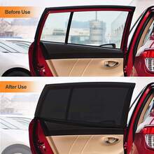 2 Pack Car Window Shades - Highly Elastic Universal Car Side Window Cover, Breathable Mesh Camping Car Sun Shade For Reduce UV Rays, Car Screen Mosquito Net Privacy Protection (Front) - Front/2 Pcs - View 5