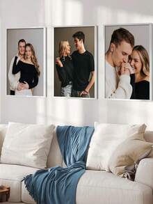 3件套定制帆布墙画,个性化无框海报,温馨室内有框帆布画,婚礼纪念品,婚礼装饰,复活节装饰,母亲节礼物,父亲节礼物,个性化纪念礼物,适用于复活节、婚礼、母亲节、父亲节、情人节、房间装饰,可定制商品,卧室装饰,定制礼物,图片,照片,有框墙画,送给闺蜜的礼物,送给家人的礼物,生日礼物,送给男友、女友、家人、爱人、朋友的礼物,永恒的爱 - 彩色 - 查看 7