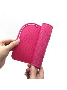 Heysam 耐热硅胶垫及美发造型工具旅行垫套，适用于卷发棒、直发器、平板夹，专业耐热/防滑台面垫 - 彩色 - 查看 13