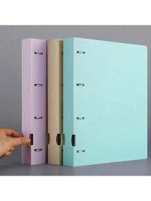 1 cặp đựng tài liệu Morandi Colors A4, loại có vòng chữ D và 4 lỗ, thích hợp cho năm học mới, đồ dùng học tập. - Nhiều màu - Xem 1