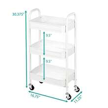 carrito organizadorEast Bank Designs Carrito de 3 Niveles Blanco 1 - Blanco - Ver 6