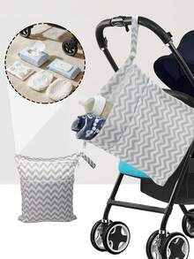 Cloth Diaper Wet Dry Bags ,Waterproof And Dirt-Resistant Wet Bag,Waterproof Reusable With Two Zippered Pockets Travel Beach Pool Daycare Soiled Items Yoga Gym Bag ,Home And Travel Storage, Laundry Bag - Multicolor - View 1