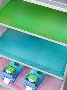 2/4pcs Washable Fridge Mats, Refrigerator Covers Pads, Waterproof Non-Slip Freezer Glass Shelf Liners, Cabinet Drawers Mat, Organization And Storage, Accessories & Stuff - Multicolor - View 10