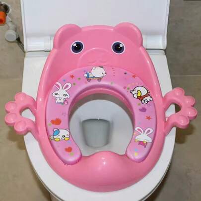 1 Pieza Asiento Entrenador Adaptador Taza Baño Niños Acojinado Infantil Cómodo Agarradera Niña WC Sanitario