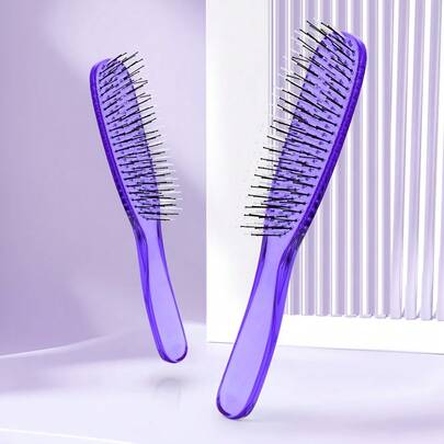 1把全新水晶发梳，头部按摩梳 - 适用于直发、湿发和干发，女士礼品套装