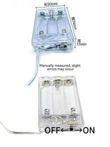 Lampu Hias Bertenaga Baterai AA, Ukuran 2m (20 LED), 3m (30 LED), 4m (40 LED), 5m (50 LED), Cocok untuk Pernikahan, Liburan, Kamar Tidur, Pesta, Suasana, Samping Tempat Tidur, Ruangan, Pencahayaan Dekoratif - Biru - View 9