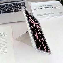 Minimalist Y-Shaped Foldable Spray-Painted Transparent Acrylic Crystal Flat Protective Case, Compatible With Pad Mini6/7/9.7/10.2/10.5/10.9/12.9/13/Pro 11, 10th Generation, Protective Case Supports Multi-Angle Adjustment, Six-Way Stand Placement, Built-In Pen Slot, Transparent Back Cover, Anti-Drop Protection, Auto Wake/Sleep - Multicolor - View 7