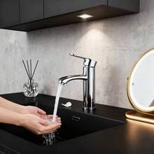 10-Piece Family, 16 Scenes, 11 Holidays Applicable - 3-Piece Set Single Handle 4-Mode Modern 2-In-1 Waterfall Kitchen Faucet (2 X 31.5in Inlets), With High Arch Spout And 360° Swivel Spout - Brushed Stainless Steel Sink Faucet, With Rain Shower Head And Dual Control Handles - Chrome Finish, Splash-Proof Design, Includes Mounting Hardware, Ceramic Valves, Single Hole Mount, Fits Modern Sinks, Compatible With Sinks (Sink Not Included), Christmas, Halloween, Four Seasons - A - View 8