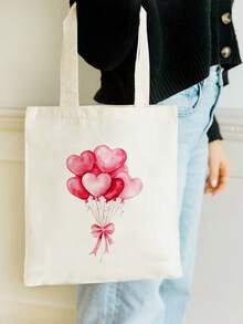 Disponible en talla S/M/L, bolso de lona grande con capacidad, bolso de compras, bolso de hombro con tema de corazón rosa, bolso de regalo con patrones de acuarela de corazón, lazo, cereza, fresa, arcoíris, estrella, adecuado para cumpleaños, vacaciones, Día de San Valentín, Día de la Madre, aniversario, regreso a la escuela, fiesta de graduación, fiesta temática de niñas, piscina, playa, fiesta de spa, despedida de soltera, boda, bolsa de caramelos y aperitivos de cumpleaños, decoración de fiesta - Beis - Ver 27