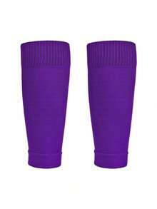 1 đôi ống tay thể thao trẻ em, bảo vệ ống chân khi chơi bóng đá, làm từ vải dệt kim polyester, thích hợp cho các hoạt động thể thao ngoài trời dành cho trẻ em từ 8-16 tuổi. - Nhiều màu - Xem 15