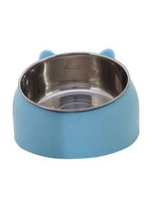 15 Degree Tilted 200ml Stainless Steel Pet Bowl With Non-Slip Base, Protects Pets' Neck - 400ML - View 9