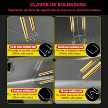 Soldadora Para Reparación De Plásticos Con 200 Grapas - Tipo de Enchufe A USA (110-127V) - Ver 4