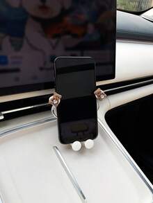 Cartoon Bear Car Phone Holder, Creative Car Air Vent Mount Gravity Sensor Navigation Bracket - A - View 4