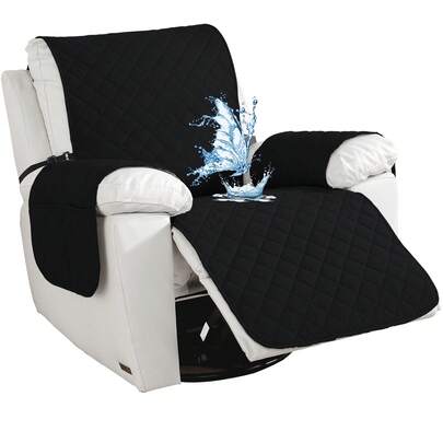 YSTYLE Large 1-Seater Relaxing Reclining Chair Cover, Waterproof Electric Reclining Chair Cover, Universal Armchair Cover, Armchair Cover With Side Pockets