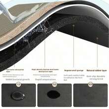 My Kitty Drives A UFO _ Atomic Space Cat _studiotine Bath Mat Bathroom Accessories Carpet Anti Slip Mat - 1PC - View 2