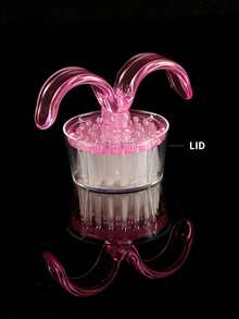 带盖指甲粉清洁刷，便携式软毛指甲工具，用于去除指甲粉并精准清洁指甲，适合美甲沙龙和家庭使用。 - 彩色 - 查看 9