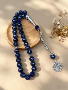 1 Piece 33pcs 10mm Green Glass Beads Single Strand Arabic Daily Wear Bracelet TASBIH - Multicolor - View 17