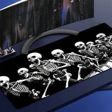 1 Peça Mouse Pad de Jogo com Gráfico de Caveira Legal, Mouse Mat Antiderrapante Adequado para Uso Doméstico e Escritório, Mouse Pad de Jogo Grande com Bordas Costuradas Duráveis, Tapete de Teclado Estendido para Jogos, Casa e Escritório - C - Visão 3