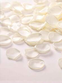 1000片人造丝玫瑰花瓣，适用于婚礼、红色玫瑰花瓣、玫瑰花瓣装饰、永生玫瑰花瓣、求婚玫瑰花瓣、浪漫婚礼装饰（适合情侣和新婚夫妇）、礼盒填充物、浪漫烛光走道装饰、婚礼走道花瓣、婚礼装饰、派对花瓣、烛光派对玫瑰 - 米色 - 查看 8