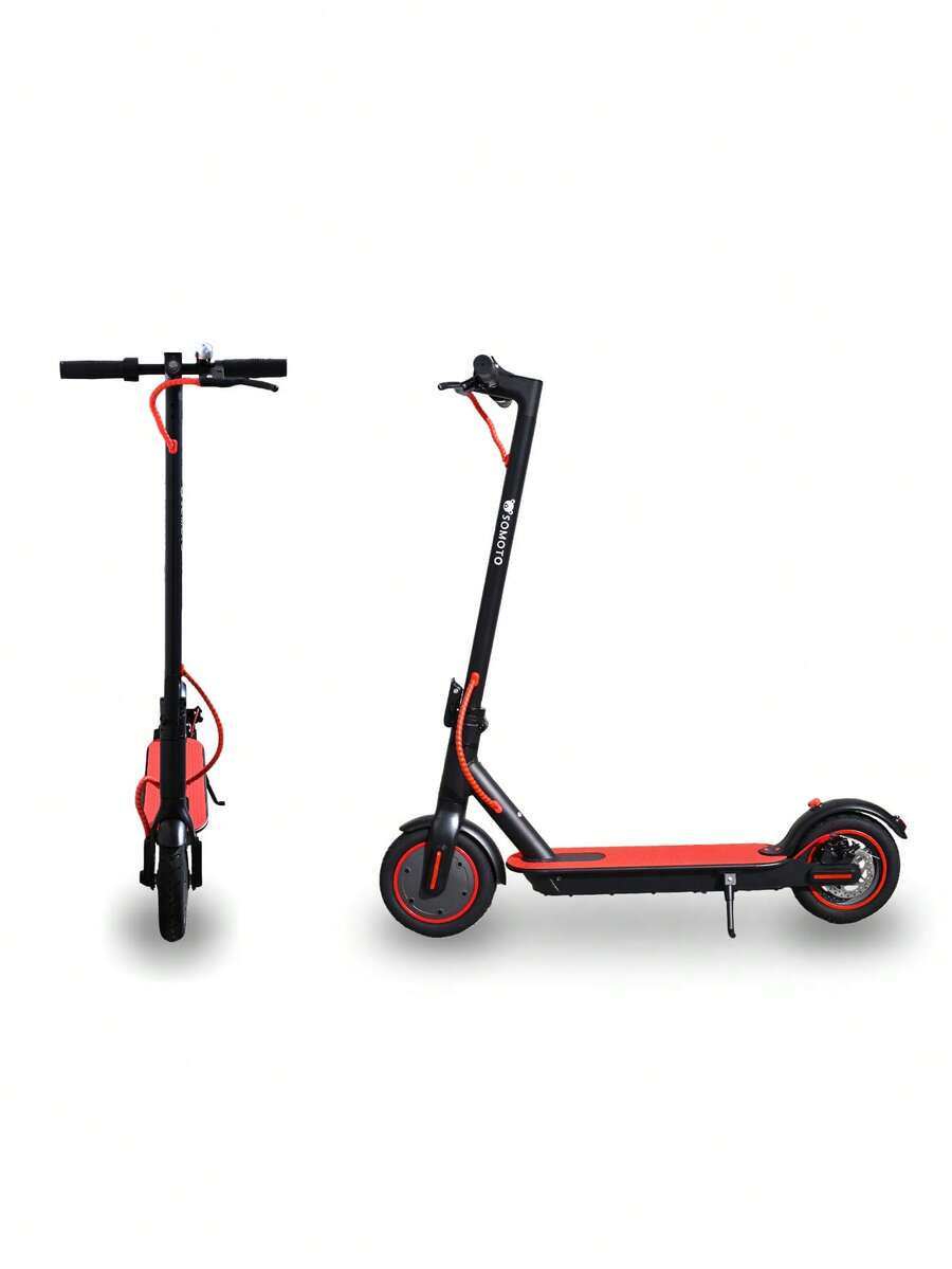 OSOMOTO Patín Eléctrico Para Jovenes y Adutos, MODELO: ESO-01, Diseño Plegable para Movilidad Urbana - Rojo - Ver 1