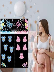 Bộ trò chơi tiệc mừng em bé theo chủ đề núm vú giả, bao gồm áp phích lớn, 24 miếng dán núm vú giả và bộ trò chơi bịt mắt, cũng thích hợp để trang trí tiệc sinh nhật và tiệc mừng em bé. - Nhiều màu - Xem 6