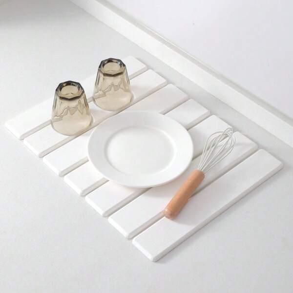 Foldable Stone Dish Drying Mat Super Absorbent Diatomaceous Earth Drying Mats UK