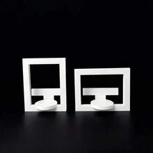 Soporte de exhibición de pared y de mesa para figuras de caja ciega, estantería de pared para figuritas, sin necesidad de perforar, fácil de crear una galería coleccionable en el hogar, estante de exhibición de figuritas blanco - 2pcs - Ver 3