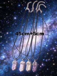 4pcs Stone Decor Necklace - Multicolor - View 11