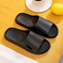 Non-Slip Bathroom Design Unisex House Slippers, Suitable For Bathing And Foot Washing. Made Of EVA Material, Soft And Comfortable, Quick-Drying, Also Suitable For Summer Wear. Simple Cut With Soft Fabric Ensures Comfortable Fit And Flexible Texture. Textured Outsole Provides Anti-Slip Traction. - A - View 6