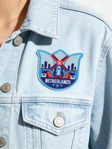 4pcs Travel Pattern Embroidered Patches, Country/City Commemorative Patches, Iron-On/Sew-On Patches, Suitable For Clothes, Jackets, Bags, Hats, Daily Wear, Creative Decorative Gifts, Ideal For Personalizing Travel Memories And Passport Holder Decoration - Travel Patterns - View 9