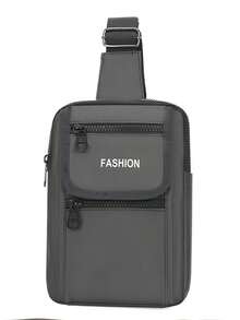 Multi-Functional Minimalist Men's Chest Bag, Large Capacity Casual Water-Resistant Shoulder Bag, Fashion Versatile Crossbody Bag - Multicolor - View 13