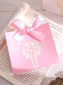 10 hộp trang trí hình thánh giá, với họa tiết thánh giá vàng và hoa văn, được buộc bằng ruy băng và gói theo chủ đề tôn giáo, thích hợp cho Lễ Phục Sinh, Đám cưới, Ngày của Mẹ, Lễ Rước Lễ lần đầu, Lễ Rửa Tội và làm quà tặng đám cưới. - nhiều màu - Xem 5