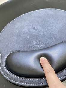 Customized Text Mouse Pad - Personalized PU Leather With Name/Letter, Office And Gaming Mouse Pad With Wrist Support, Ideal Gift For Valentine's Day, Christmas, Anniversary And Other Holidays - Letter Customisation - View 5