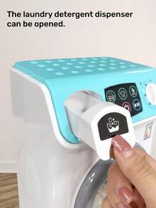 Kids Toy Washing Machine, Pretend Play Toy With Lights And Sounds, Simulating Washing Process, Household Appliance Toy, Role Play Game, Educational Toy For Boys And Girls, Holiday Birthday Gift, Mini Realistic Home Appliance Toy, Baby Toy, Girls Toy, Children's Game, Toddler Toy - Washing Machine - View 9