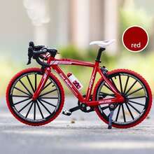 Alloy Mini Racing Car Bicycle Model - Die-Cast Metal - Realistic Details - Perfect Collectible Or Christmas/Halloween Gift - Multicolor - View 8