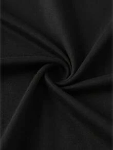 Chaleco sin mangas largo de mujer para Halloween, primavera y verano, con estampado de fantasma de retazos florales, para crear un atuendo casual de uso diario y de festival - Negro - Ver 5