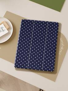 深蓝色波点保护套，兼容 iPad Air 4/5（10.9 英寸）、iPad 7/8/9（10.2 英寸）、第十代 iPad，内置笔袋，支持自动睡眠/唤醒功能，兼容三星 Tab S6（10.4 英寸）、Tab A9（11 英寸）、Kindle Paperwhite（第十二代，2024 年款），闪亮风格保护套，情人节、新年礼物之选。 - 彩色 - 查看 7