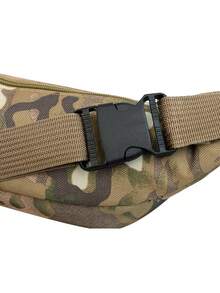 时尚女士腰包/胸包，隐形拉链，纯色防水尼龙材质，可装硬币和小物件。男士拉链前开式腰包/胸包/斜挎包/单肩包，适合旅行、工作、运动等场合，轻便防盗，配有可调节肩带，尼龙材质，简约户外大学包。 - 紫紅色 - 查看 9