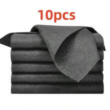 10-Piece Set Of Multi-Functional Cleaning Cloths, Highly Absorbent, Lint-Free, Non-Greasy, Quick-Drying, Reusable, Washable, And Durable. Suitable For Cleaning And Wiping Dishes, Tableware, Countertops, Glass, Bathrooms, Cars, And General Household Cleaning. - A - 查看 13