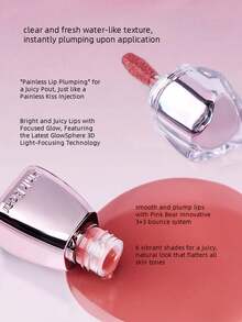 Pink Bear Moisturizing Glossy Liquid Lip Gloss, No.06, Creates Shimmering Radiant Finish. Plumping, Hydrating Formula. Adorable Cartoon Packaging, Perfect Gift For Friends. Vibrant Color, Ideal For Everyday Wear, 2ml/0.07fl.Oz - 06 - Xem 7