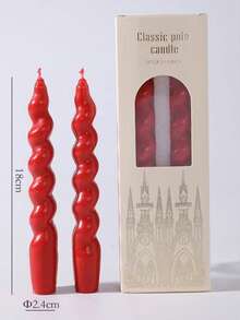 Bộ 2 nến thơm hình xoắn ốc dài 18CM (7.08in), làm thủ công từ sáp đậu nành tự nhiên, không khói và cháy lâu, kiểu dáng lãng mạn châu Âu, lý tưởng cho trang trí nhà cửa, bày biện bàn ăn, tạo không khí ấm cúng cho bữa tối dưới ánh nến, trang trí đám cưới, tiệc tùng, tiệc chiêu đãi, quà tặng trị liệu bằng hương thơm, quà tặng unisex. Cũng thích hợp cho dã ngoại ngoài trời và chiếu sáng khẩn cấp (có nhiều màu sắc). - A - Xem 7