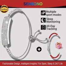 SENBONO Elegant Ladies Smart Bracelet, 5ATM Waterproof, Sleep & Fitness Tracker, Ladies Smart Bracelet With Sleep Monitoring, Activity Tracking, Compatible With IOS And Android, Perfect Gift - Multicolor - View 10
