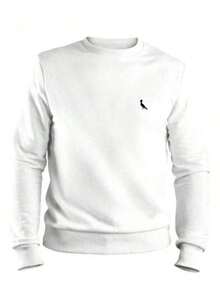 Men's Crew Neck Sweatshirt - New Release - Comfort And Modern Design - trắng - Xem 1