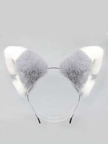 1 phụ kiện trang trí tiệc lễ hội, Băng đô tai mèo thủ công có điểm nhấn, Băng đô tai cáo dễ thương và tinh nghịch, Phụ kiện trang trí tiệc tùng và phát trực tiếp, Thích hợp cho Giáng sinh, lễ hội Carnival - Nhiều màu - Xem 3