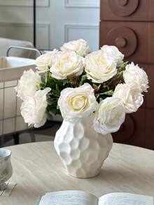 1/3件装，仿真玫瑰花束，触感逼真，家居装饰，餐桌摆设，适合情人节/周年纪念日，摄影道具 - 彩色 - 查看 9