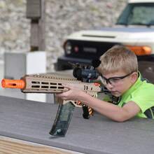 Gel Toy Blasters Automatic With Nylon Body 170 FPS & 70 Ft Range, Dual Mode Outdoor Shooting Activity, Ages 14+, Yellow - Khaki - View 4