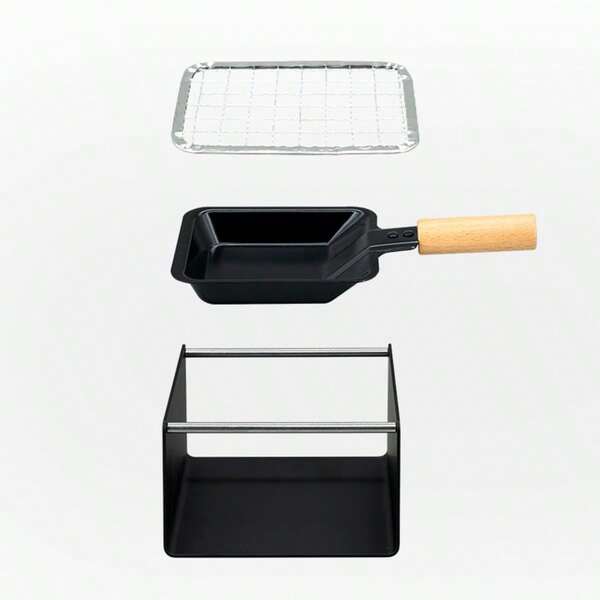 Mini Cheese Oven, Small Barbecue Grill, Charcoal Grill, Non-Stick Pan Cheese Heating Oven, Portable Lightweight Barbecue Grill Tools For Outdoor Grilling Cooking Camping Hiking Picnics Backpacking Party