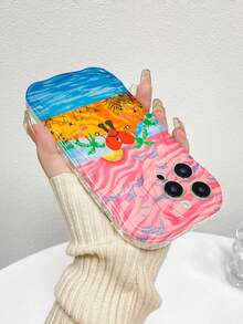 Corazón triste en la isla. Esta elegante funda para teléfono es compatible con Samsung, Apple, VIVO, OPPO, , Transsion, ,  y Honor. Fabricada en silicona TPU, ofrece protección contra golpes y caídas, además de una sensación superior. Es un regalo ideal para familiares, amigos y seres queridos, y una opción perfecta para San Valentín. - transparente - Ver 6