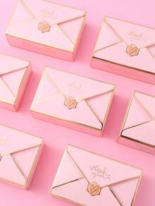 20 Stücke rosa Geschenkboxen, klassische Umschlag Geschenkboxen für Hochzeitsgeschenke, Geburtstagsparty Geschenkverpackung, elegante Party Geschenktüten, Babyparty Gastgeschenke Box, Geschenkbox für Babyparty Dankeschön, Hochzeitstischdekoration, Küchen Backen Verpackungszubehör, Süßigkeitenbox, Hochzeit Geburtstag Party Bedarf, Hochzeitsgeschenke, Geburtstagsgeschenke - Pink - Übersicht 11